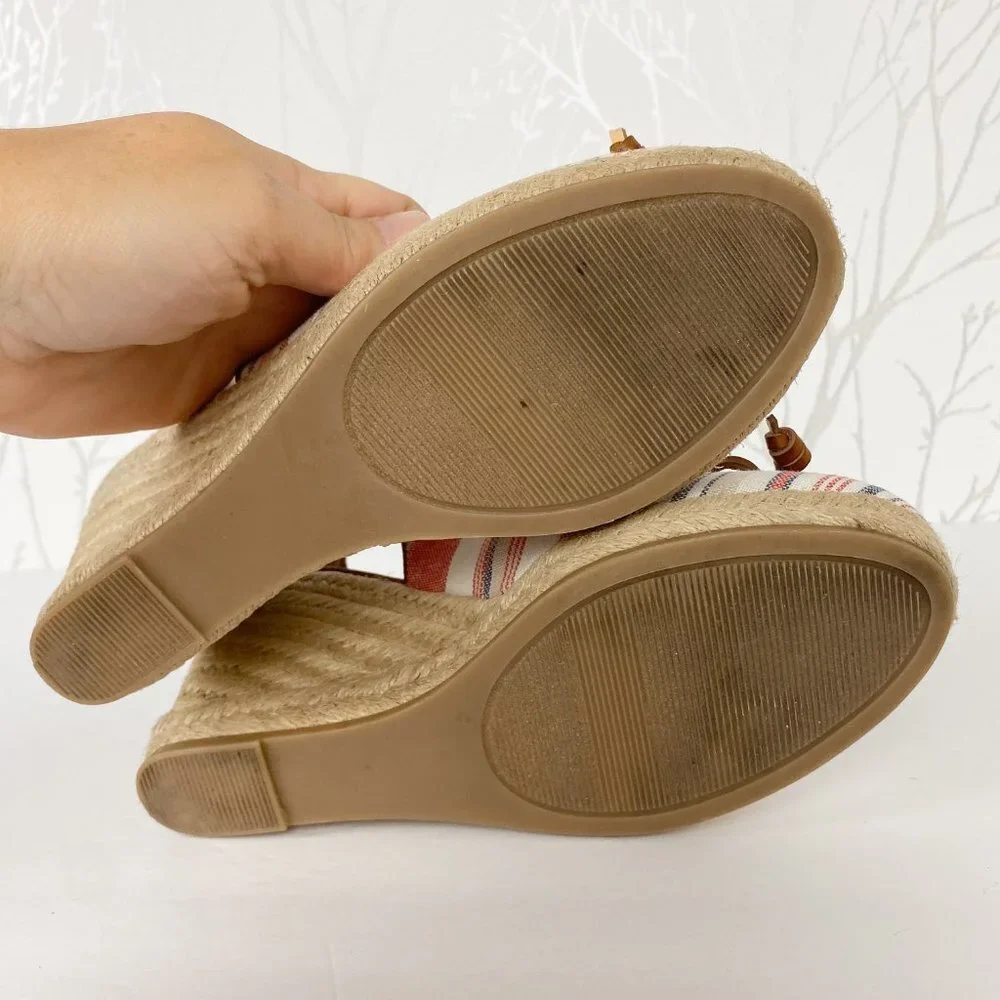 G. H. BASS & CO. Kim Fabric Wedge Slingback Sandal
